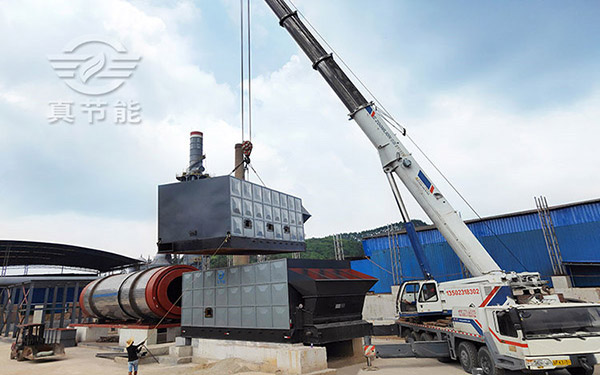 糖渣烘干機吊裝現場 糖渣烘干機吊裝現場