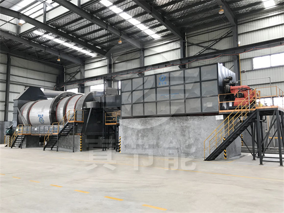 甘蔗渣烘干機運轉現場 甘蔗渣烘干機運轉現場