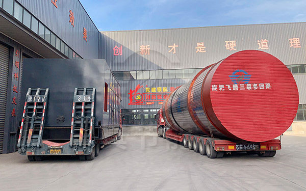 三筒豆渣烘干設備運輸現場 三筒豆渣烘干設備運輸現場
