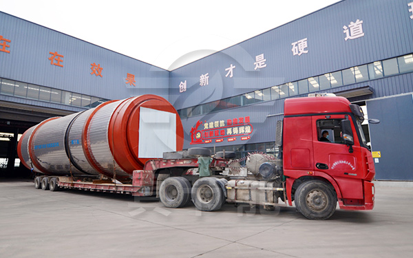 食用菌渣烘干機發貨現場